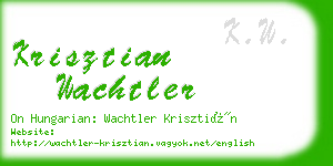 krisztian wachtler business card